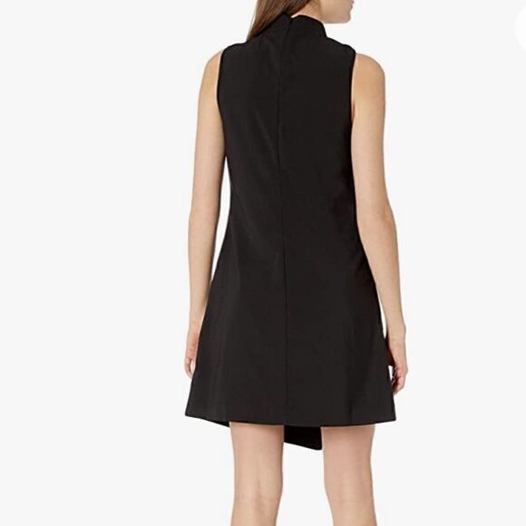 Mink Pink Dress Womens Size Medium Y2K eyelet faux wrap Asymmetrical Black NWT - Picture 3 of 12